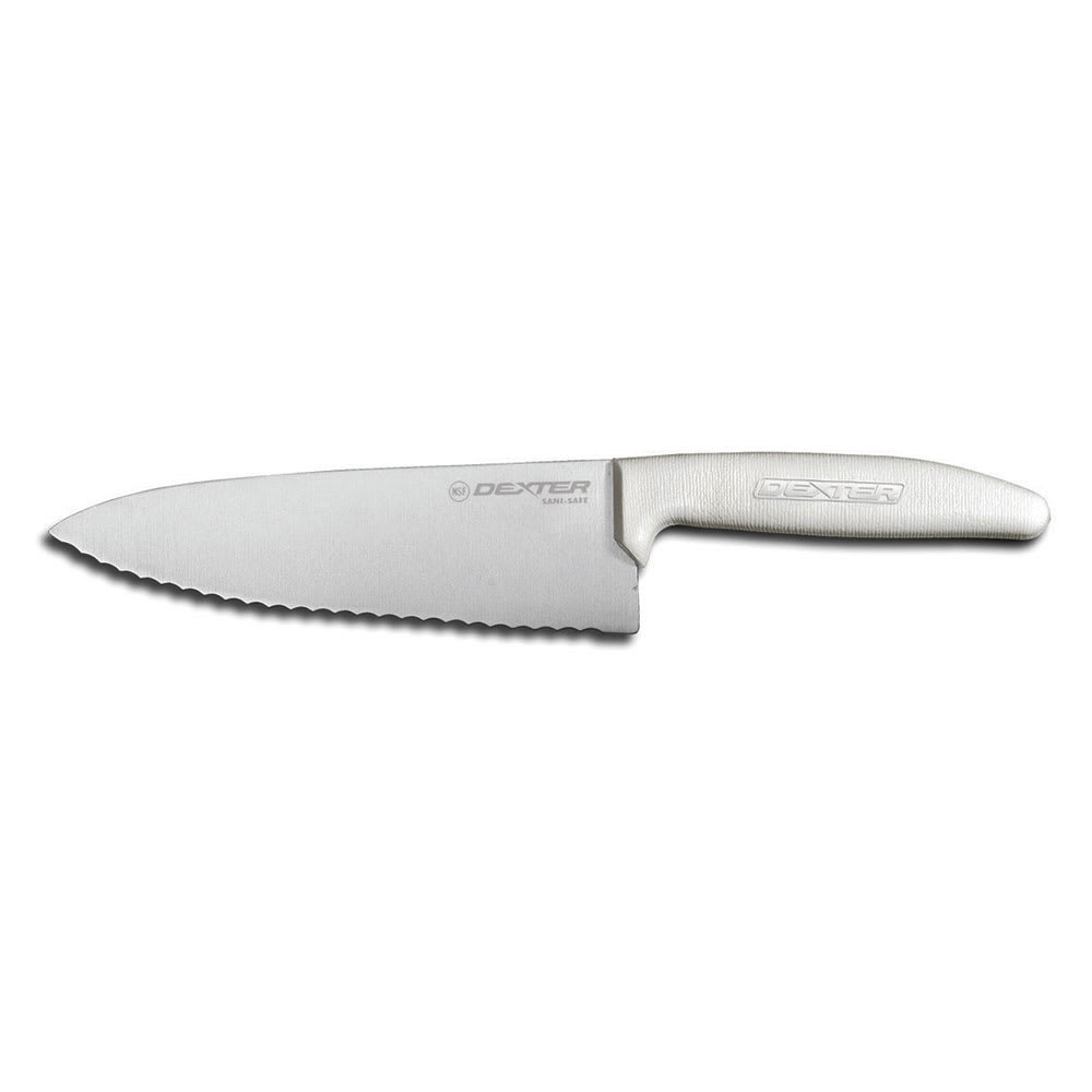 Dexter Russell S145-6SC-PCP SANI-SAFE® 6" Chef's Knife w/ Polypropylene White Handle, Carbon Steel