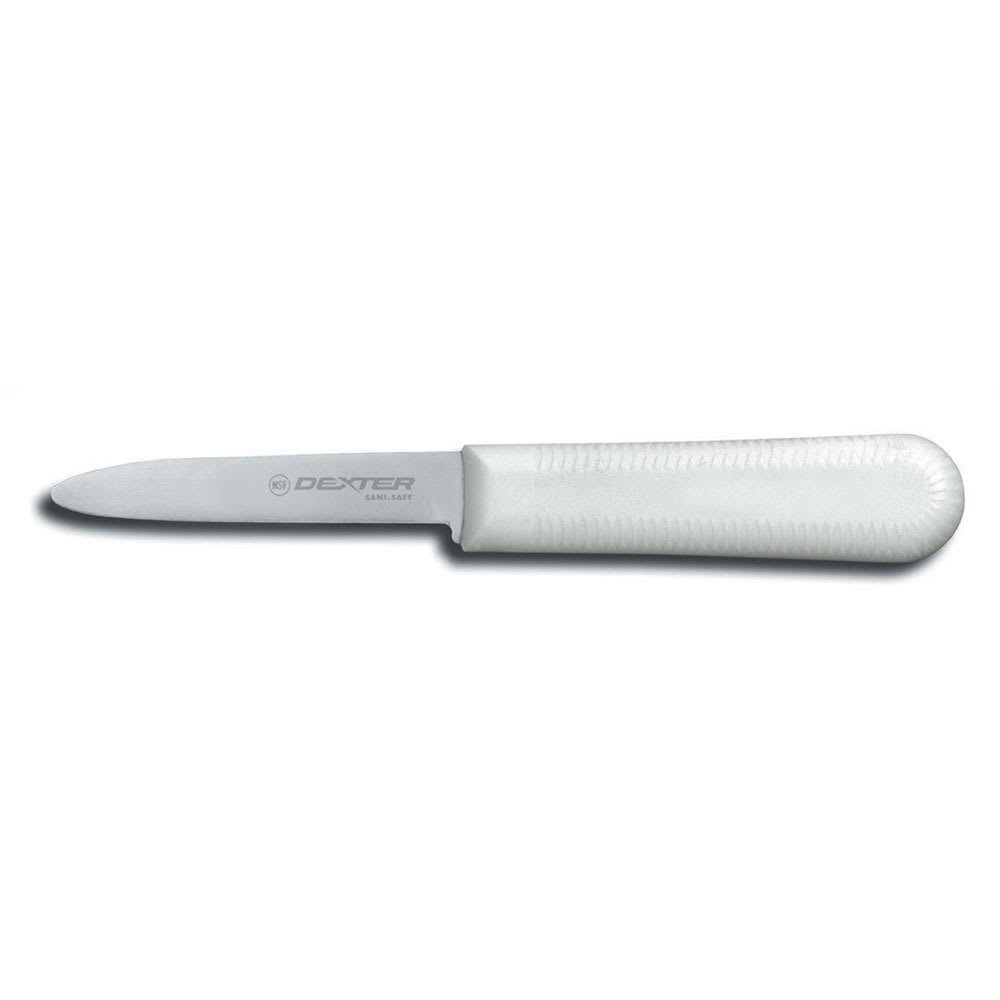Dexter Russell S127PCP SANI-SAFE® 3" Clam Knife w/ Polypropylene White Handle, Carbon Steel