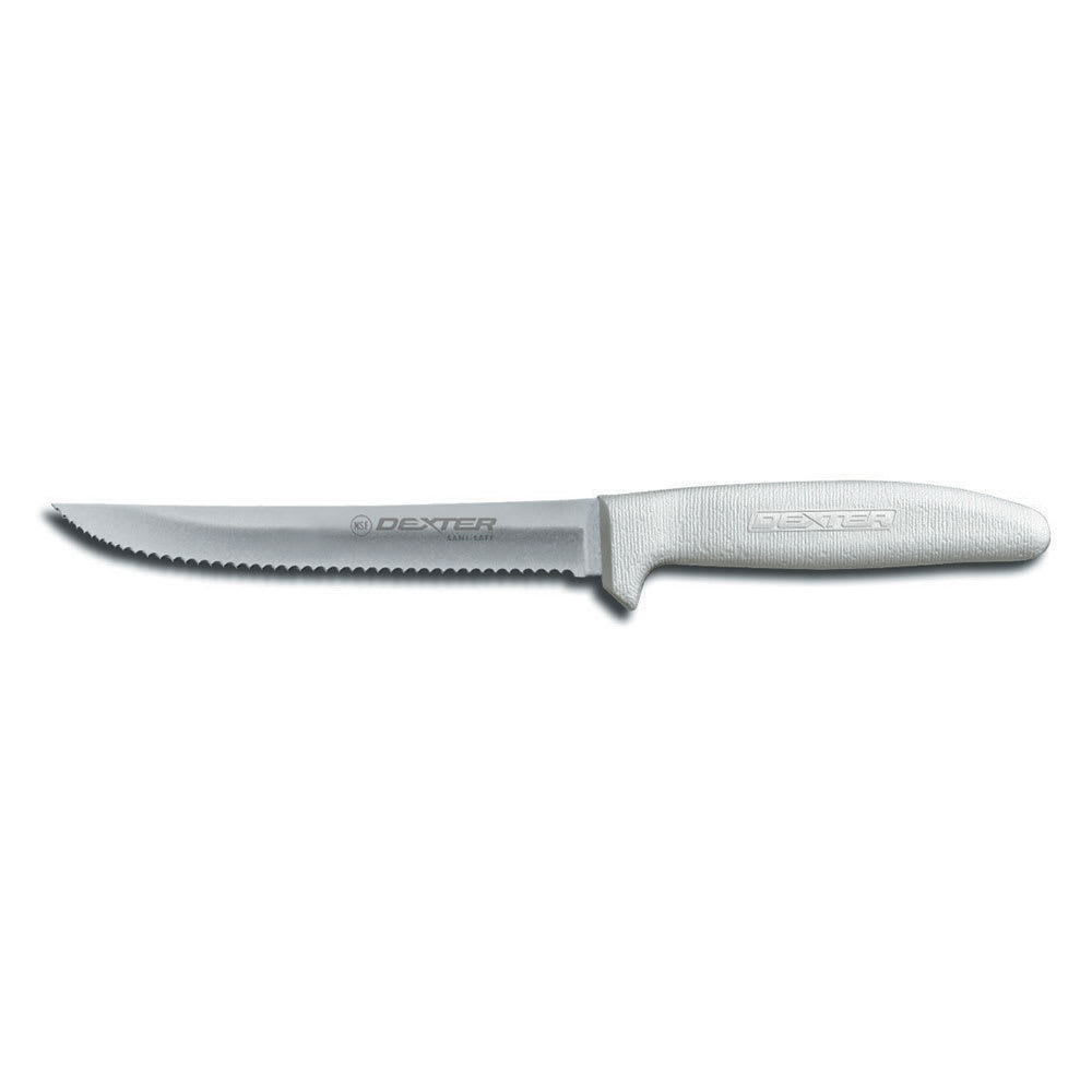 Dexter Russell S156SC-PCP SANI-SAFE® 6" Utility Slicer w/ Polypropylene White Handle, Carbon Steel