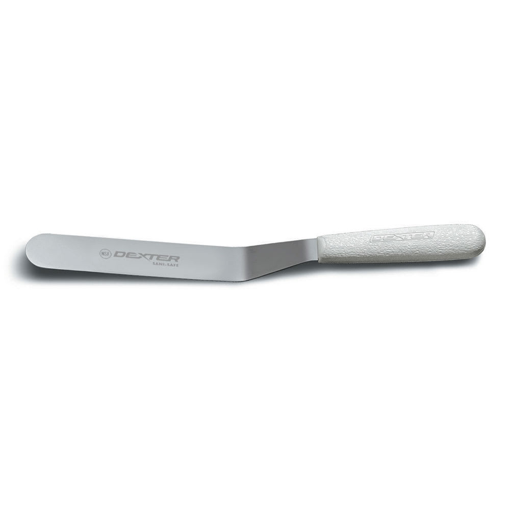 135-17623 SANI-SAFE® 8" Spatula w/ Polypropylene White Handle, Stainless Steel