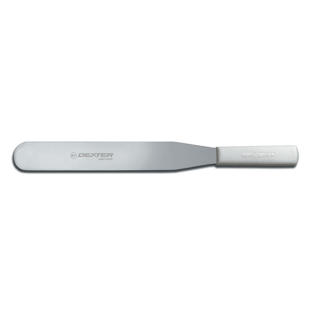 135-19983 SANI-SAFE® 12" Decorating & Icing Spatula w/ Polypropylene White Handle, Stain...