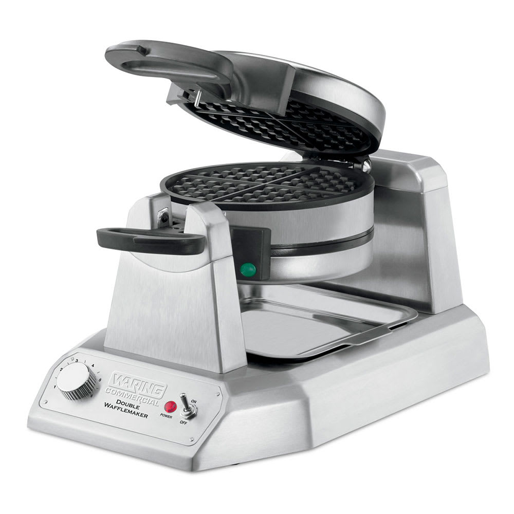 141-WWD200 Double Classic American Waffle Maker w/ Cast Aluminum Grids, 1300W