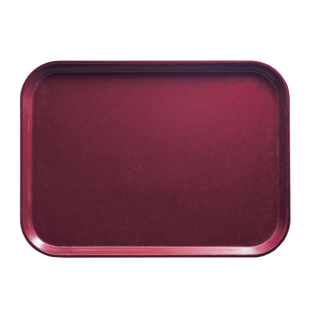 144-1116522 Fiberglass Camtray® Cafeteria Tray Insert - 15 4/5"L x 10 4/5"W, Burgundy W...