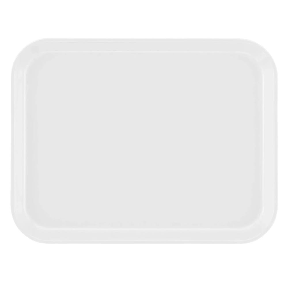 144-1014148 Fiberglass Camtray® Cafeteria Tray - 13 3/4"L x 10 5/8" W, White