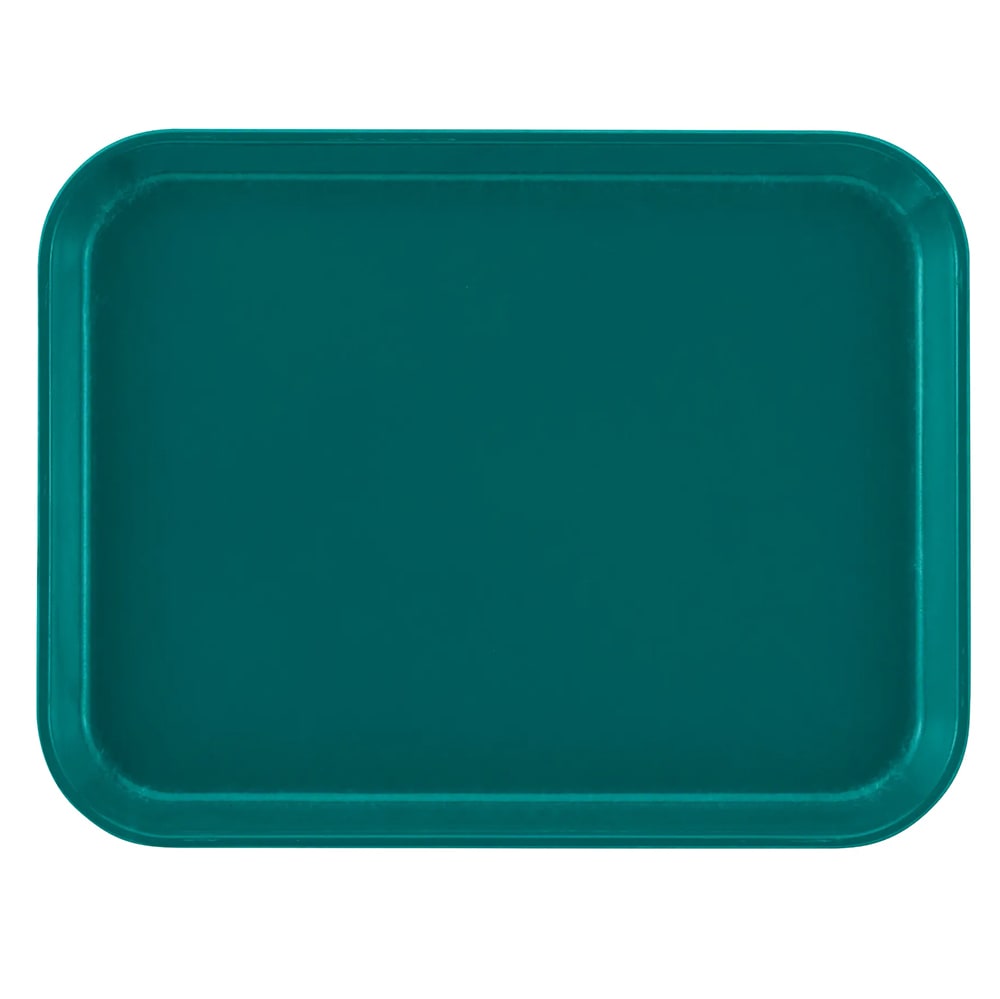 144-1014414 Fiberglass Camtray® Cafeteria Tray - 13 3/4"L x 10 5/8" W, Teal