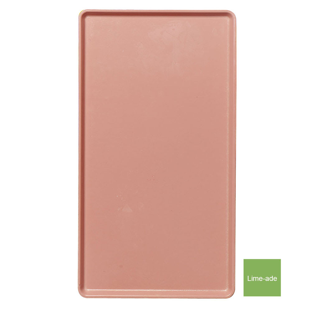 144-1220D113 Rectangular Dietary Tray - For Patient Feeding, 12" x 20", Limeade