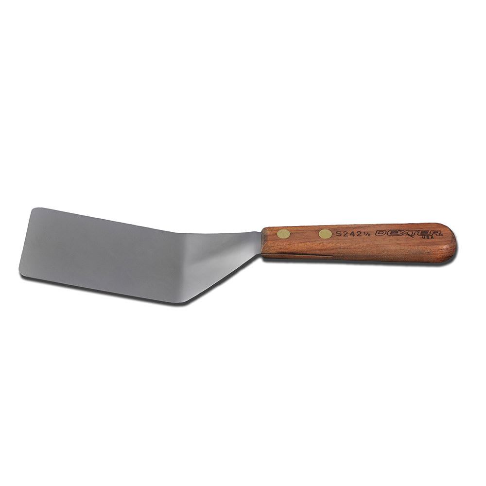 135-16090 4"x2 1/2" Pancake Turner w/ Rosewood Handle, Stainless Steel