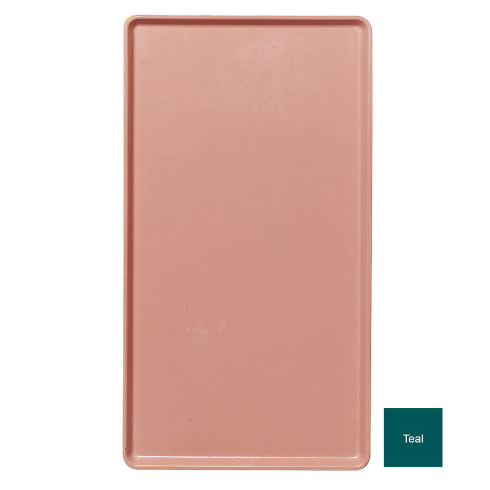 144-1220D414 Rectangular Dietary Tray - For Patient Feeding, 12" x 20", Teal