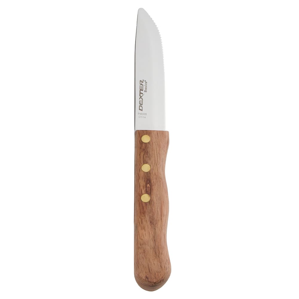 Dexter Russell P46005-6P 4 3/4" Steak Knife Set w/ Rosewood Handle, Carbon Steel