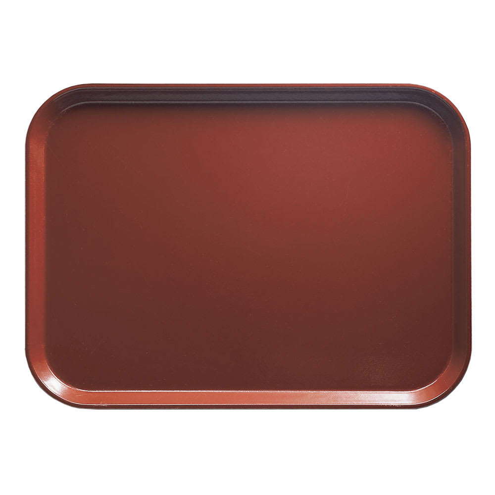 144-1418501 Fiberglass Camtray® Cafeteria Tray - 18"L x 14"W, Real Rust