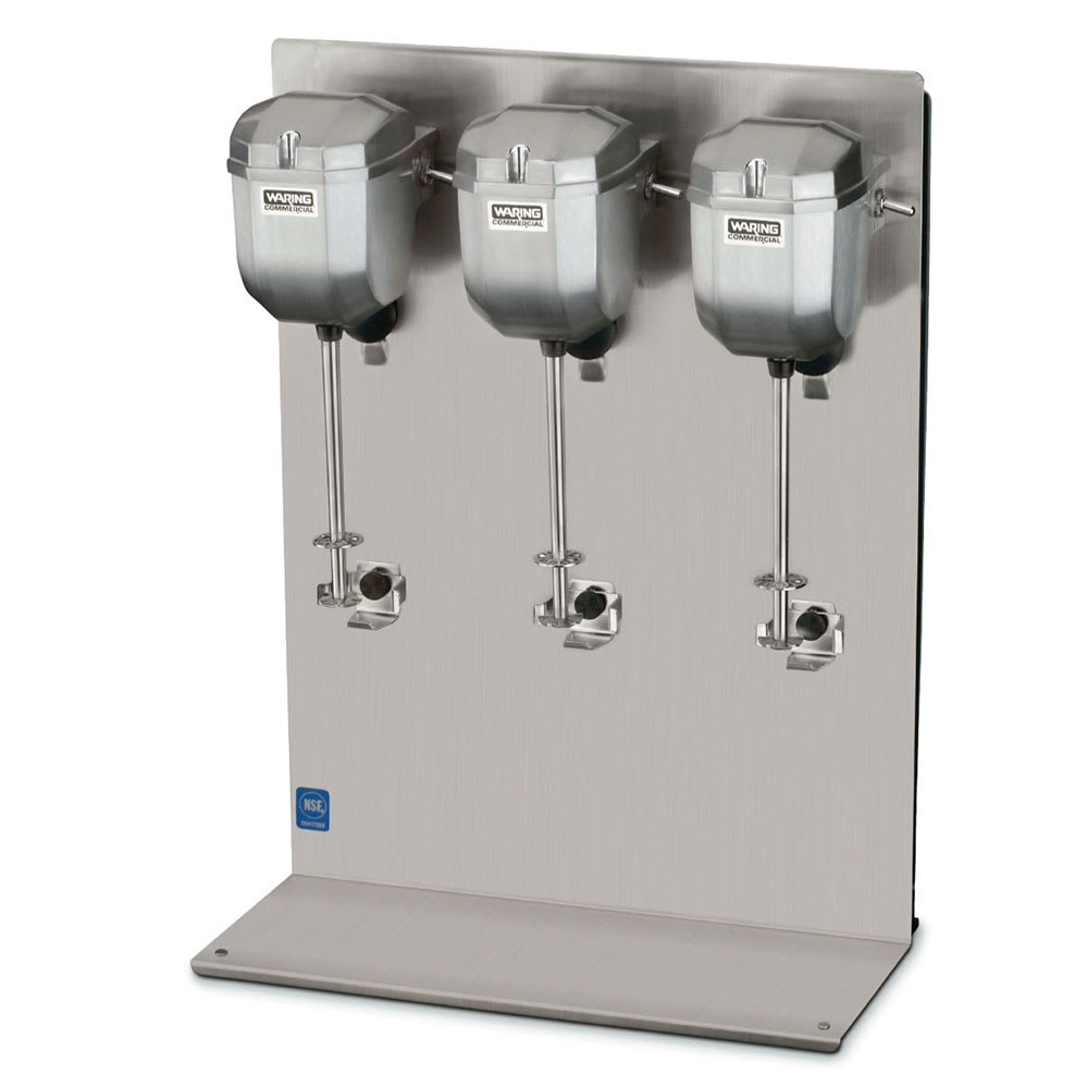 141-DMC201DCA Counter-Mounted Heavy Duty Commercial Drink Mixer w/ 2 Speeds & Triple Head