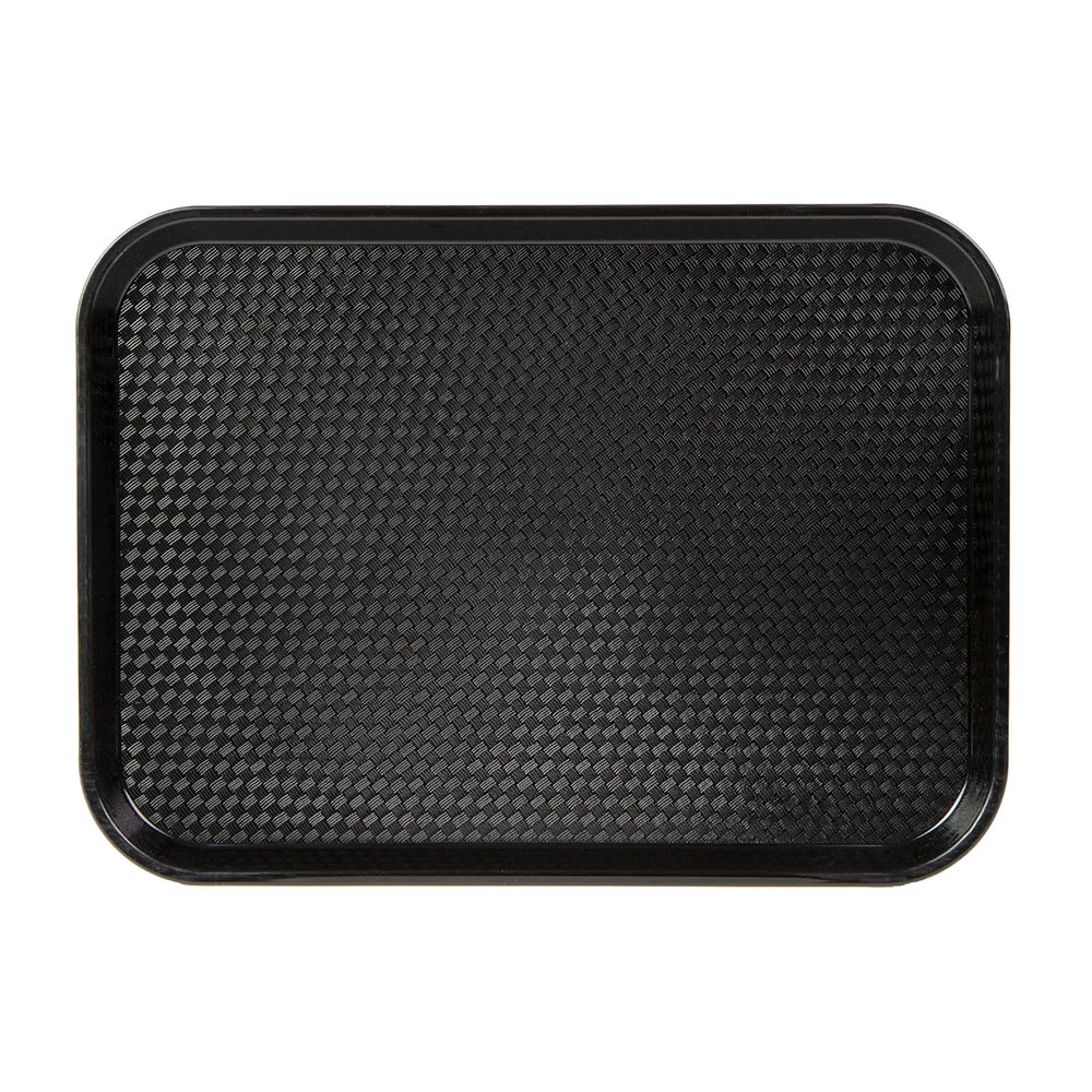 144-1216FF110 Plastic Fast Food Tray - 16 1/10" L x 11 4/5"W, Black
