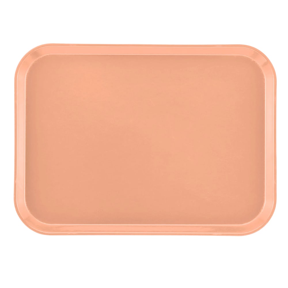 144-1216117 Fiberglass Camtray® Cafeteria Tray - 16 3/10" L x 12"W, Dark Peach