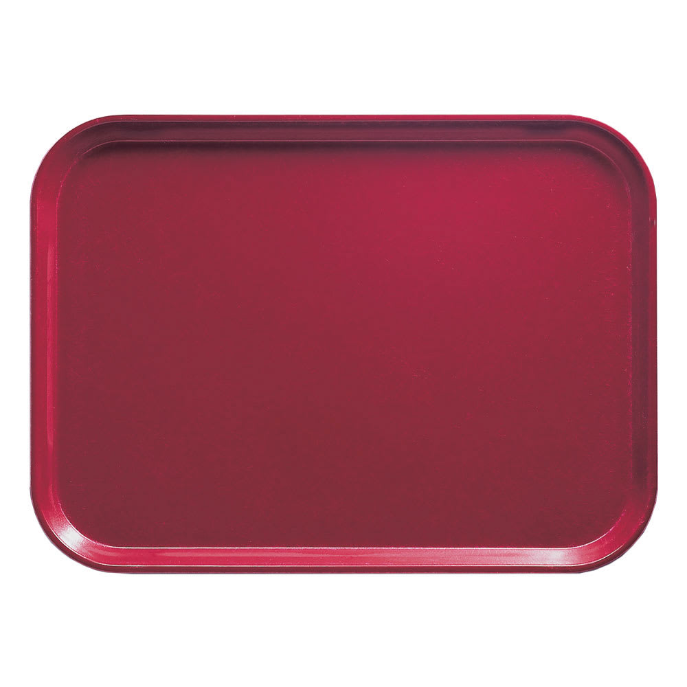 144-1622505 Fiberglass Camtray® Cafeteria Tray - 22"L x 16"W, Cherry Red