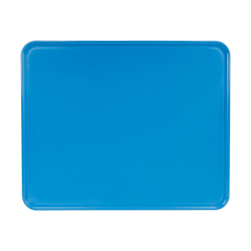 144-2025MT142 Rectangular Market Display Tray - 20 3/4" x 25 9/16" x 13/16", Blue