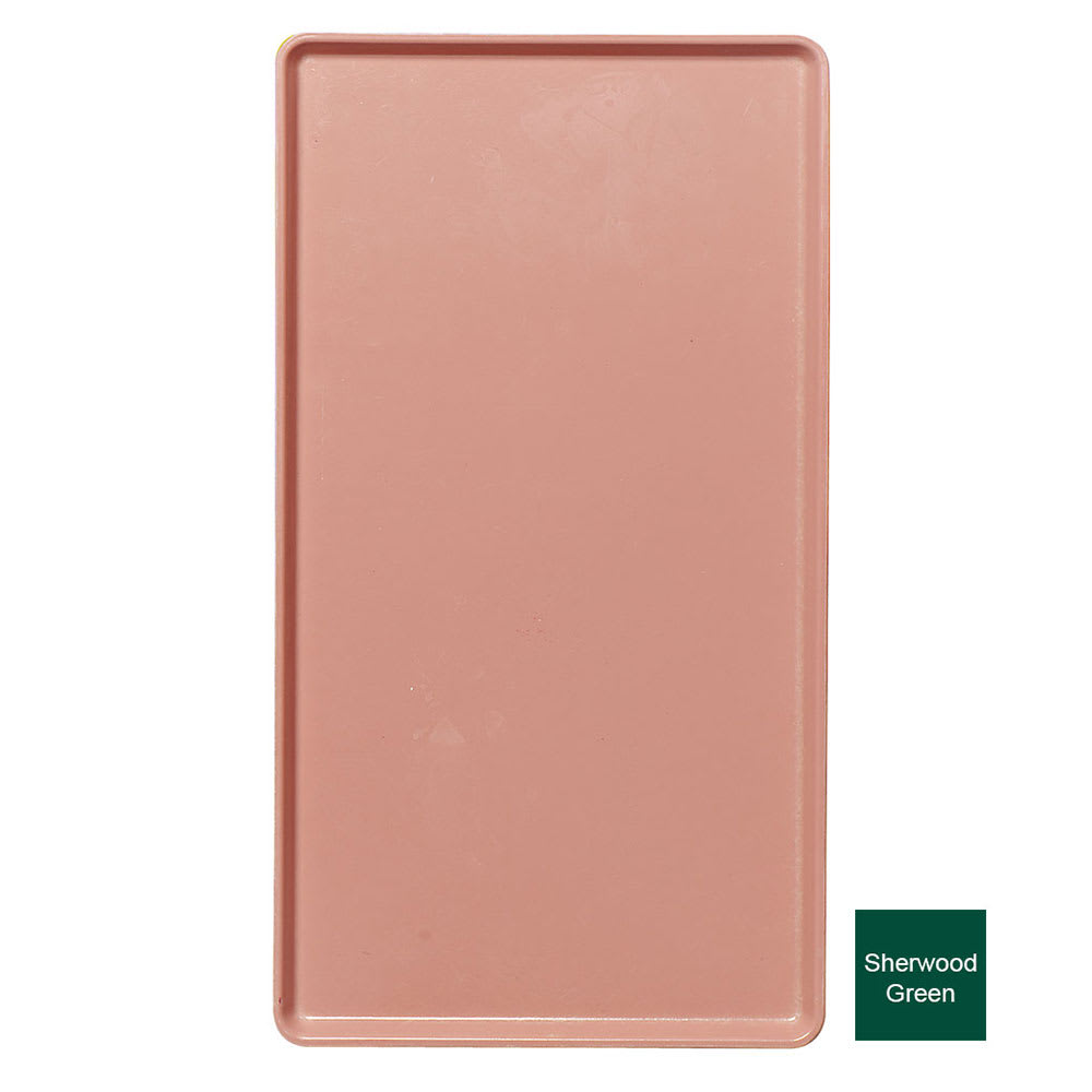 144-1220D119 Rectangular Dietary Tray - For Patient Feeding, 12" x 20", Sherwood Green