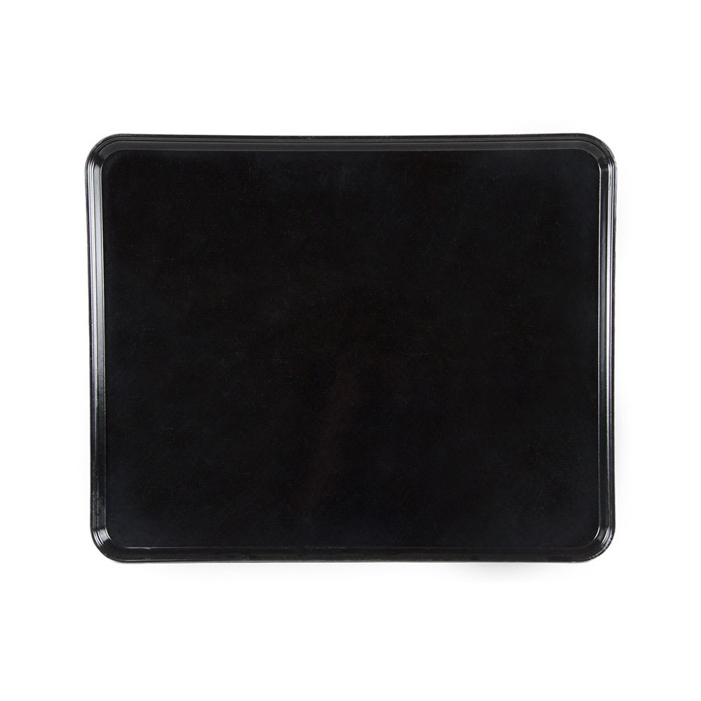144-2025MT110 Rectangular Market Display Tray - 20 3/4" x 25 9/16" x 13/16", Black