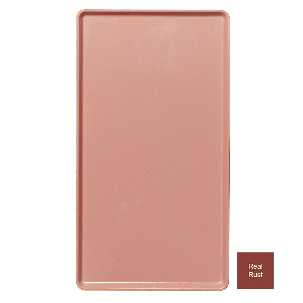 144-1220D501 Rectangular Dietary Tray - For Patient Feeding, 12" x 20", Real Rust