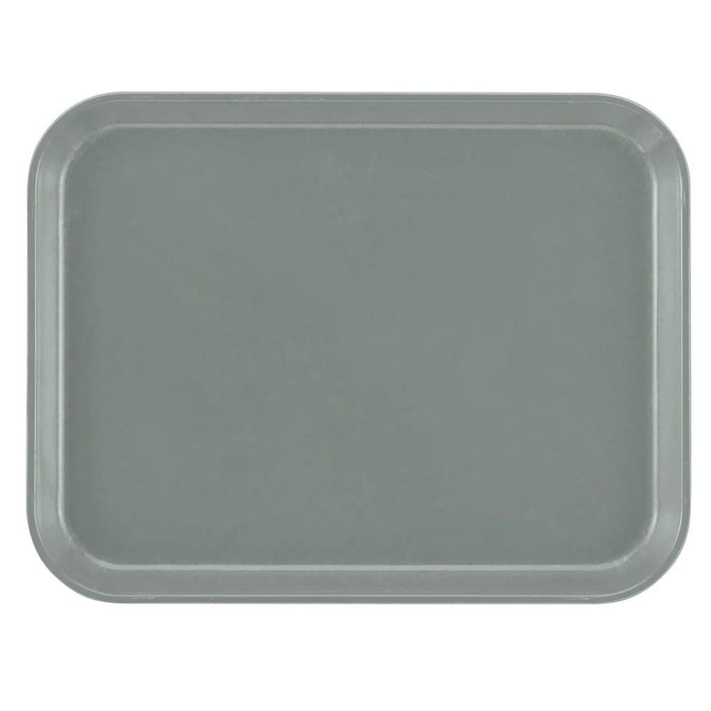 144-1014107 Fiberglass Camtray® Cafeteria Tray - 13 3/4"L x 10 5/8" W, Pearl Gray