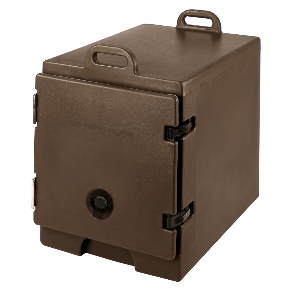 144-300MPC131 Camcarrier Food Pan Carrier - 12x20" Pan, Front-Loading, Dark Brown