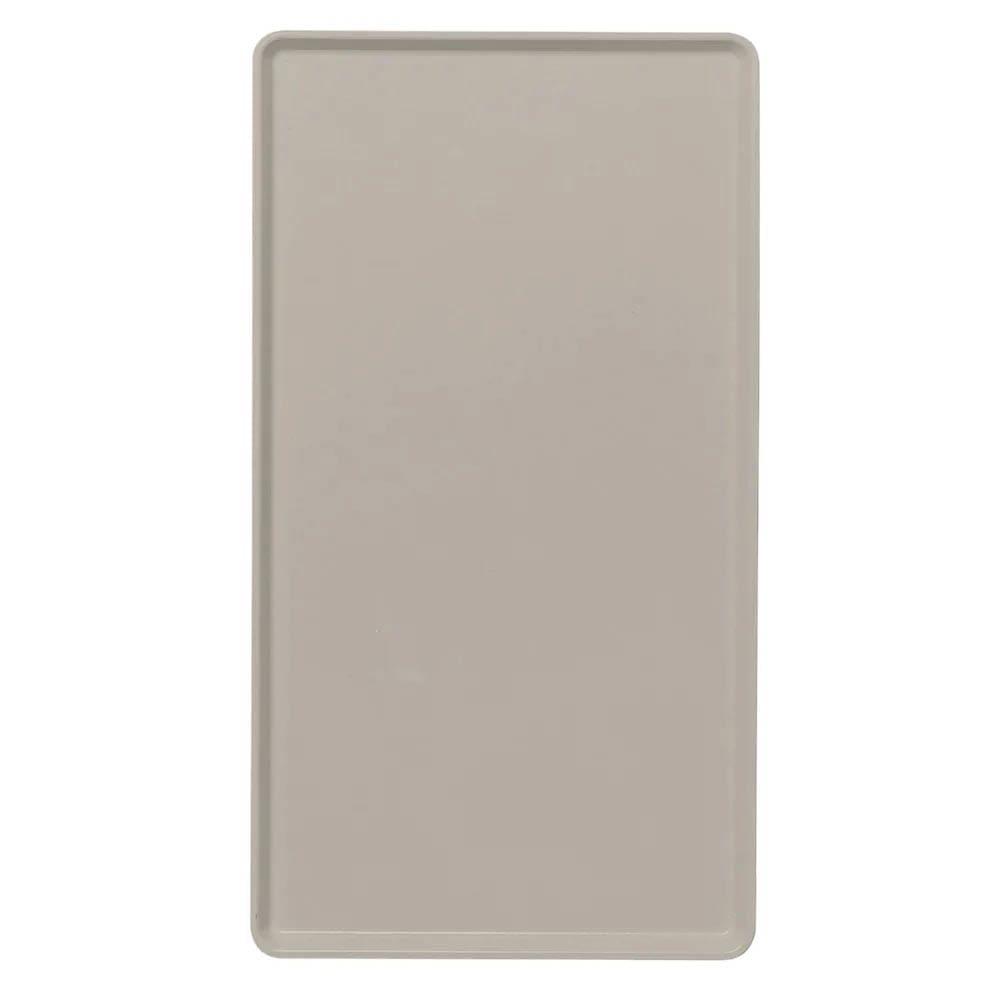 144-1220D199 Rectangular Dietary Tray - For Patient Feeding, 12" x 20", Taupe