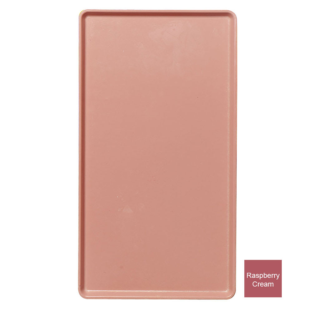 144-1220D410 Rectangular Dietary Tray - For Patient Feeding, 12" x 20", Raspberry Cream