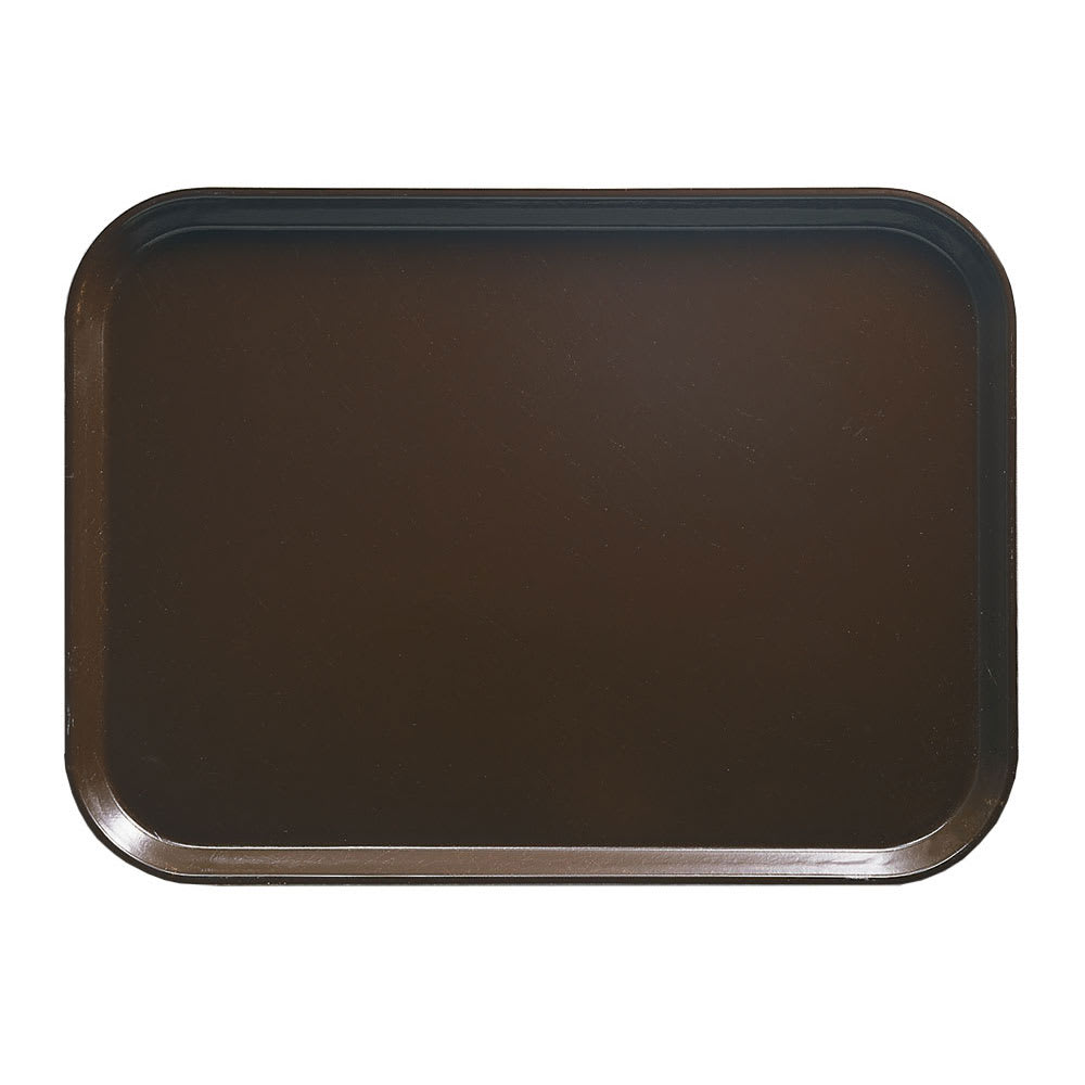 144-1216116 Fiberglass Camtray® Cafeteria Tray - 16 3/10" L x 12"W, Brazil Brown