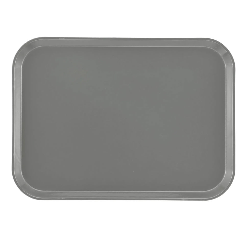 144-1318107 Fiberglass Camtray® Cafeteria Tray - 17 3/4"L x 12 3/5" W, Pearl Gray