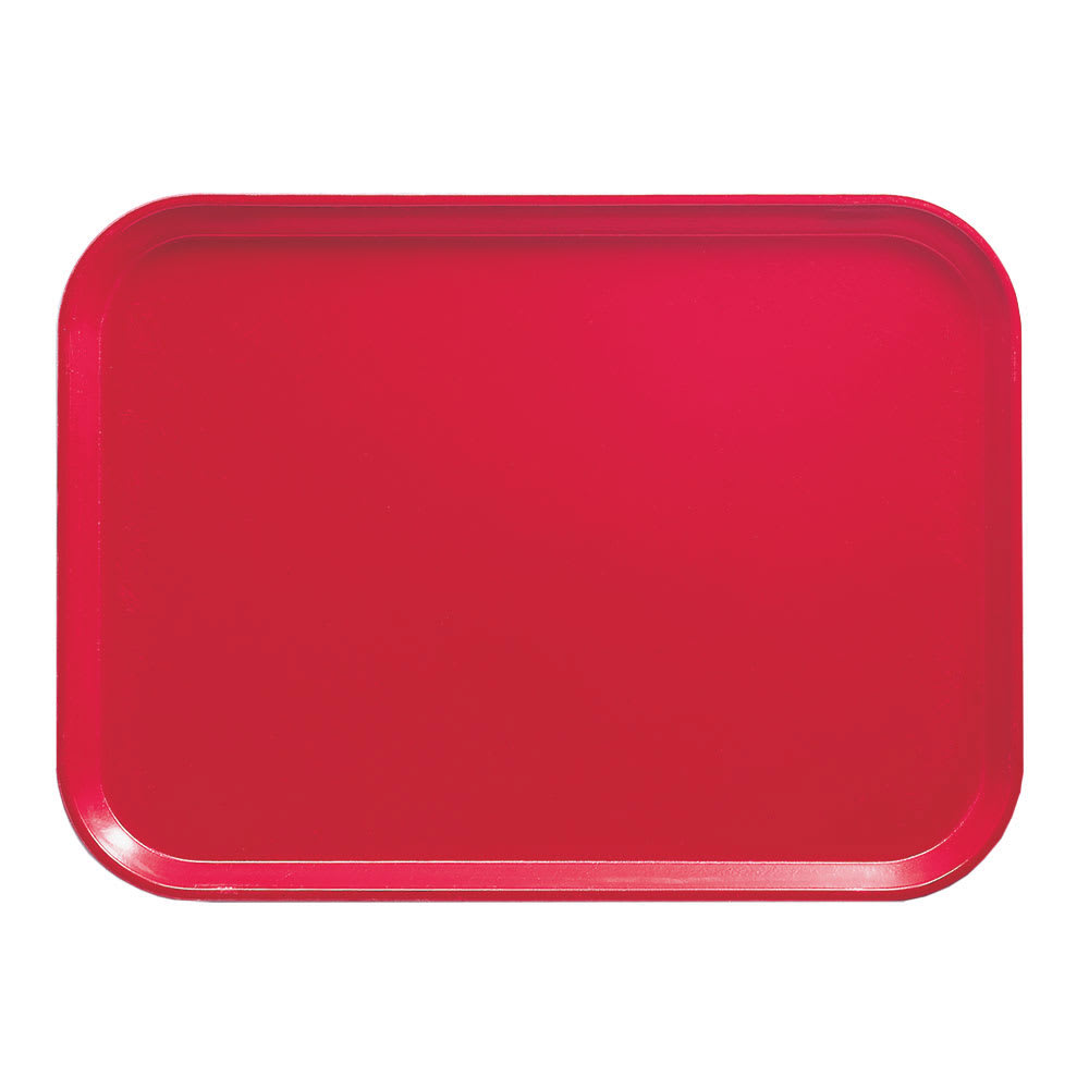 144-16225521 Fiberglass Camtray® Cafeteria Tray -  22 1/2"L x 16 1/2"W, Cambro Red