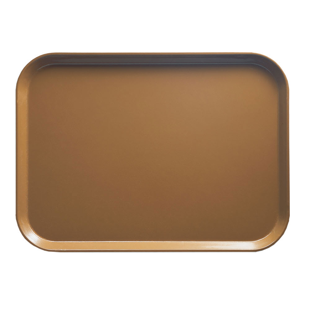 144-2025508 Fiberglass Camtray® Cafeteria Tray - 25 1/2"L x 20 3/4"W, Suede Brown
