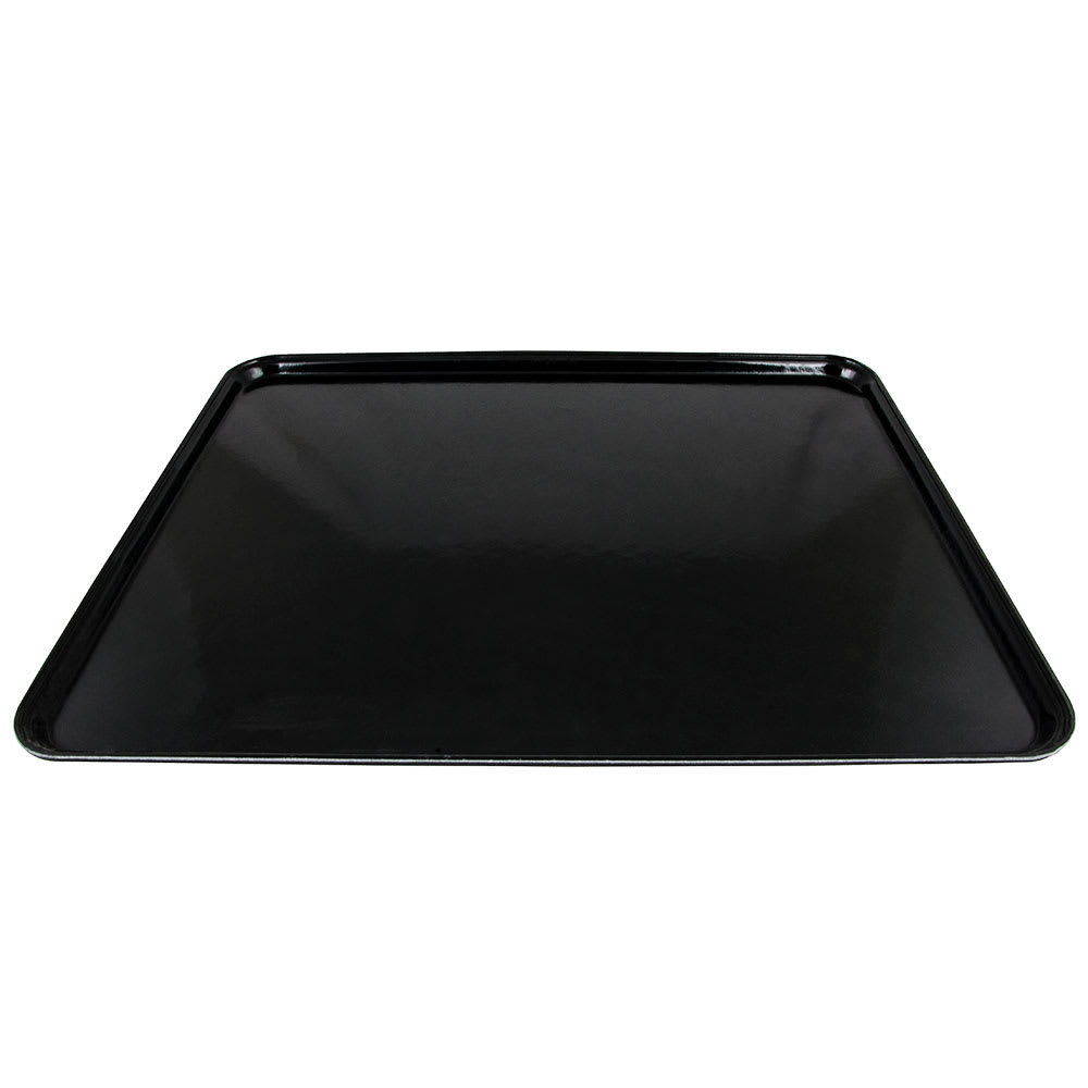 144-2025110 Fiberglass Camtray® Cafeteria Tray - 25 1/2"L x 20 3/4"W, Black