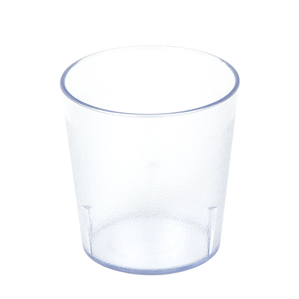 144-900P2152 9 7/10 oz Clear Textured Plastic Tumbler