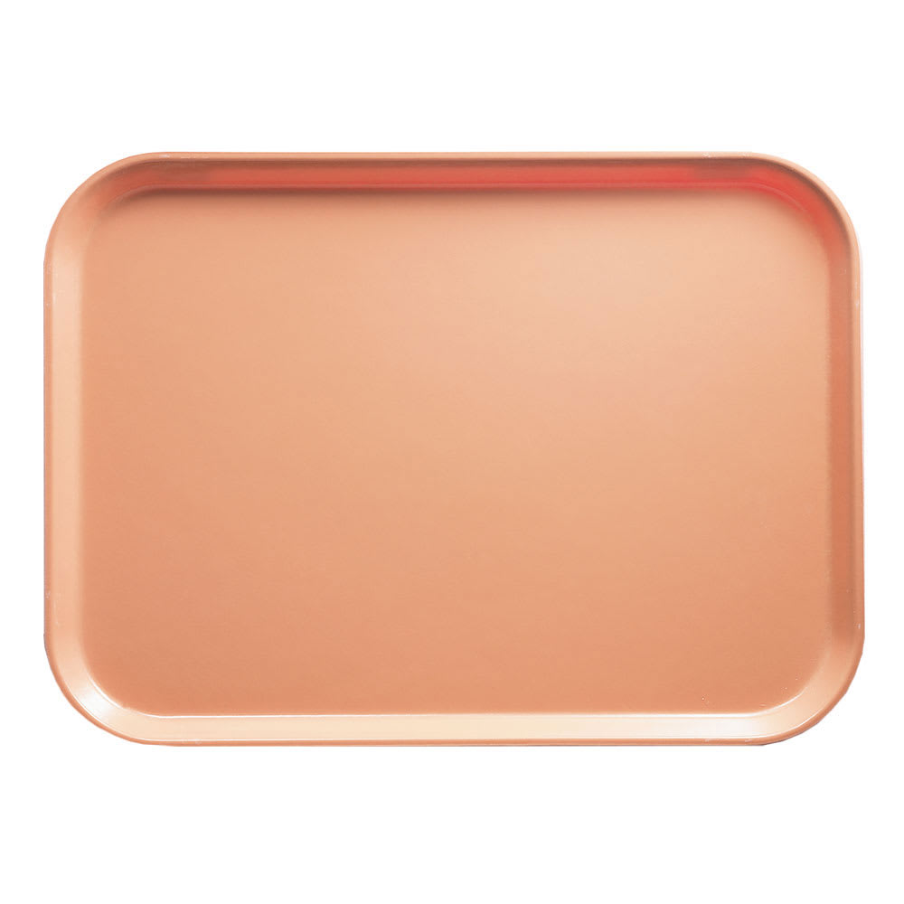 144-915117 Fiberglass Camtray® Cafeteria Tray - 15"L x 8 3/4"W, Dark Peach 