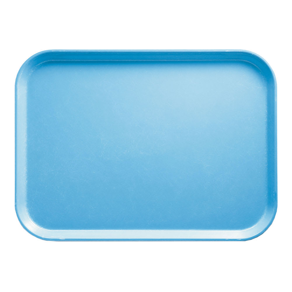 144-915518 Fiberglass Camtray® Cafeteria Tray - 15"L x 8 3/4"W, Robin Egg Blue