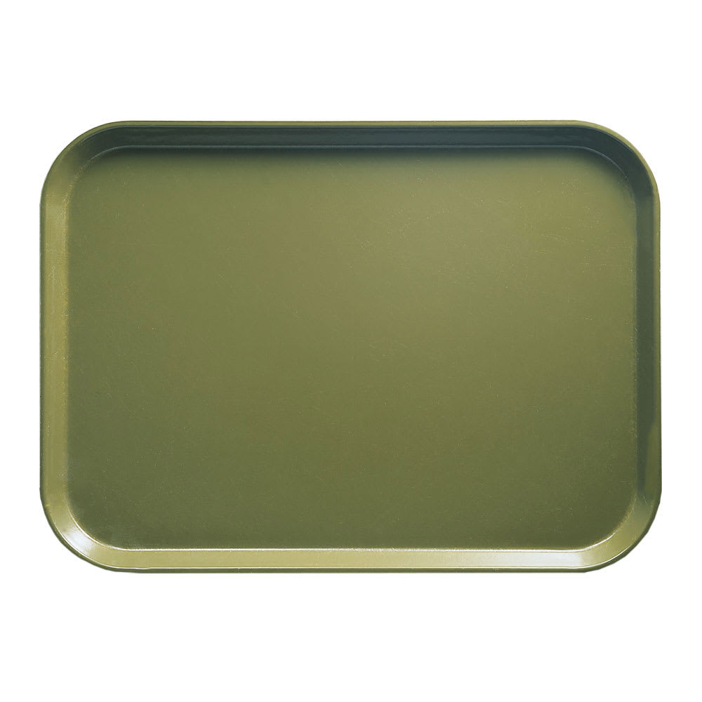 144-16225428 Fiberglass Camtray® Cafeteria Tray -  22 1/2"L x 16 1/2"W, Olive Green