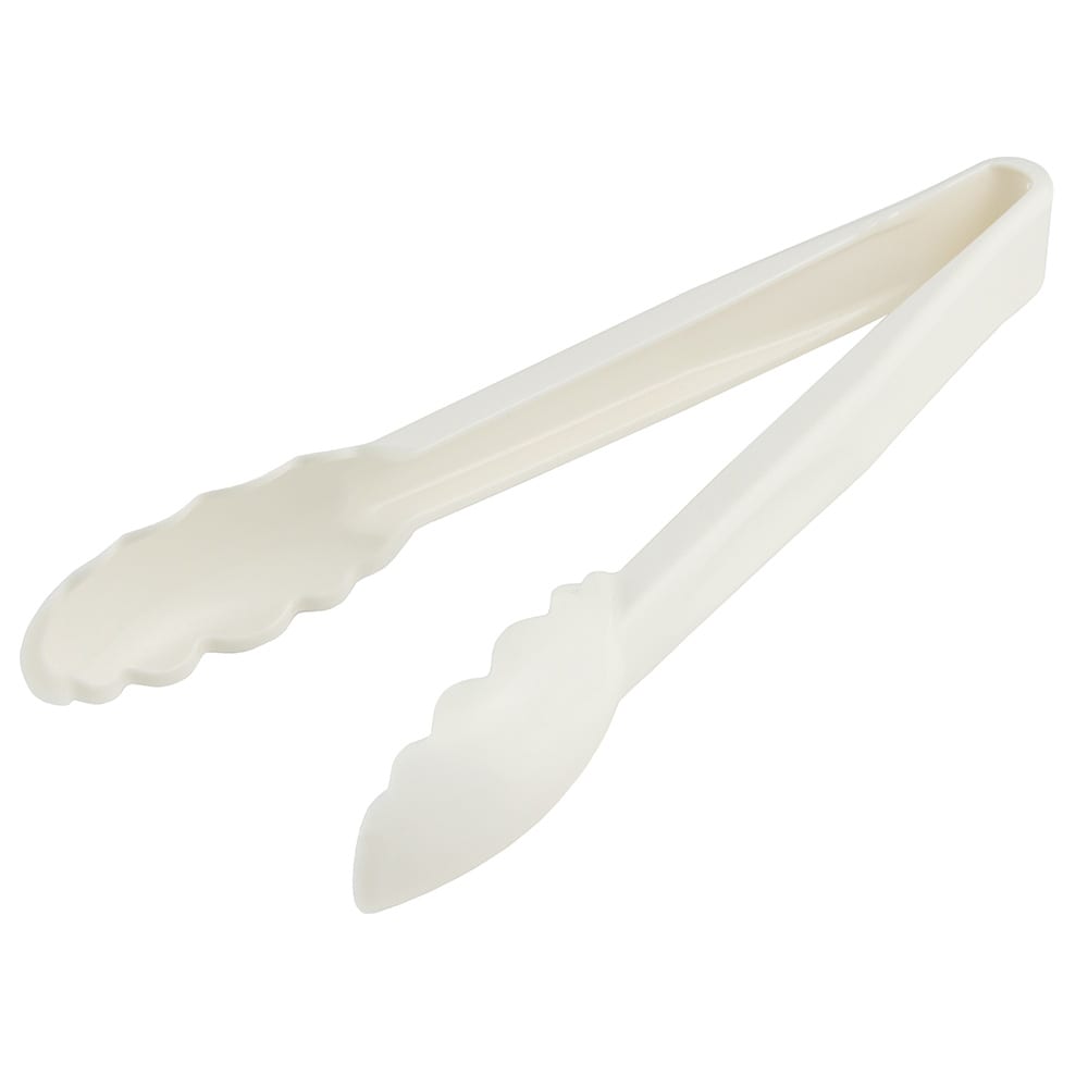 144-9TGS148 9"L Plastic Utility Tongs, White