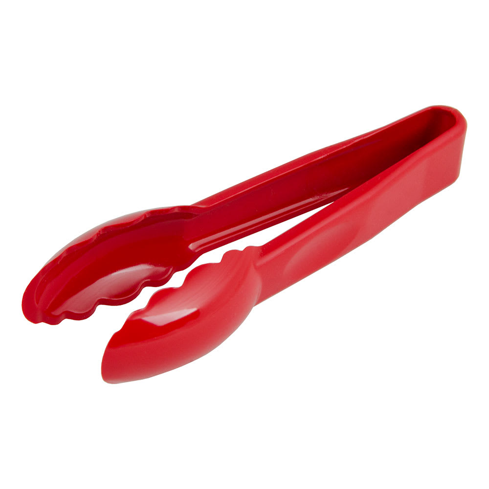 144-9TGS404 9"L Plastic Utility Tongs, Red