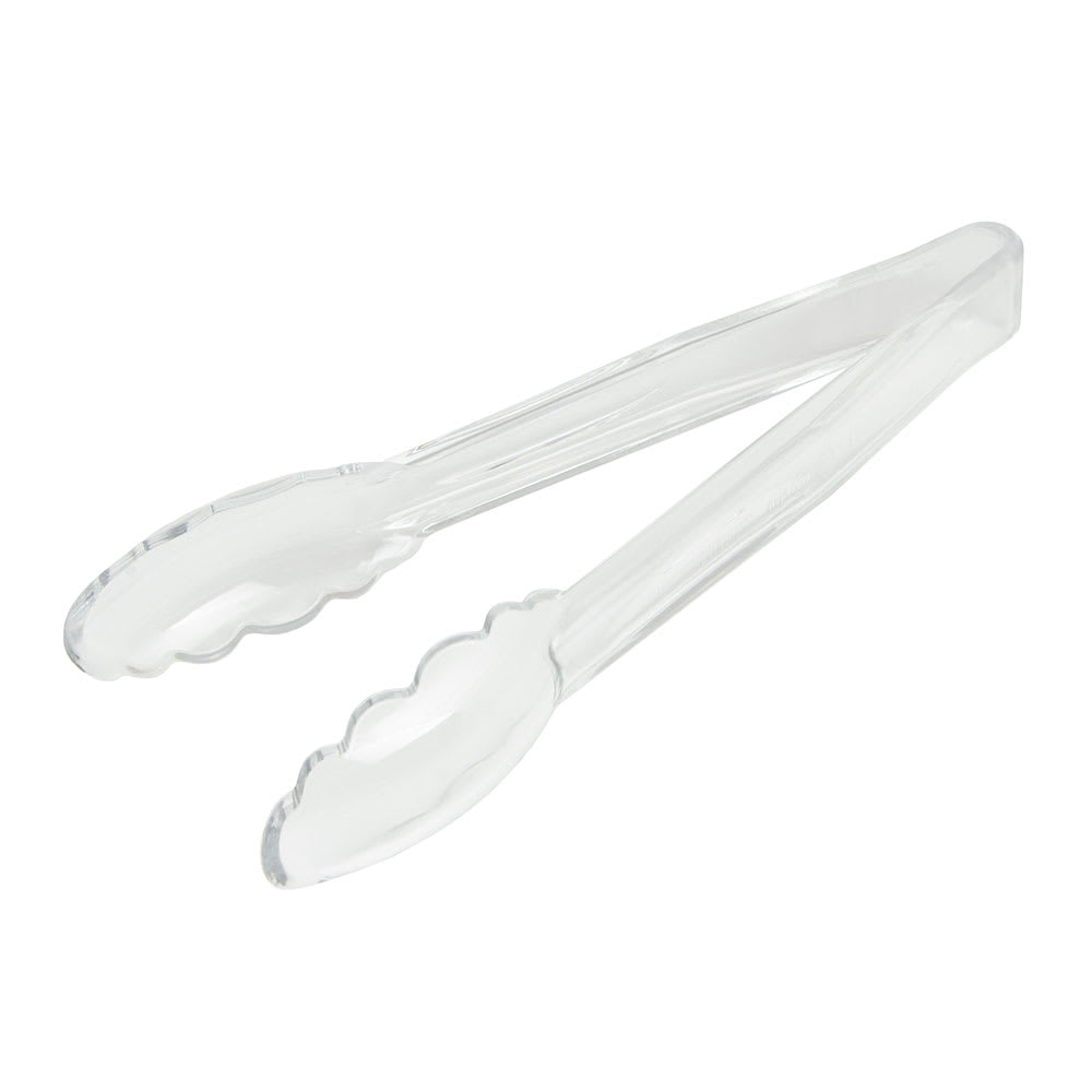 144-9TGS135 9"L Plastic Utility Tongs, Clear