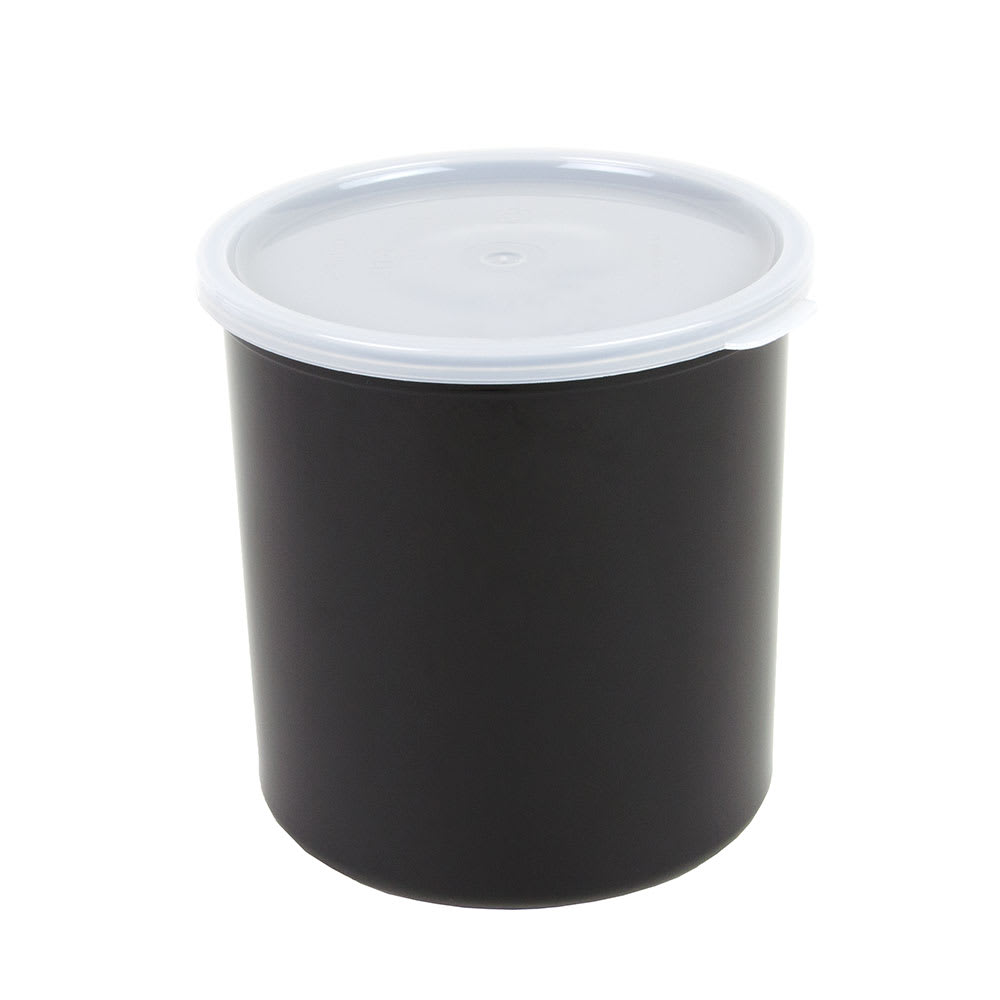 144-CP27110 2 7/10 qt Crock with Lid - Black