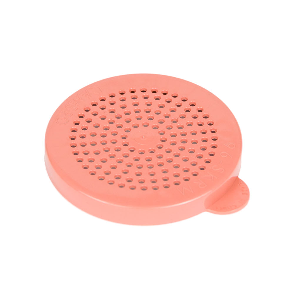 144-96SKRLM408 Medium Ground Shaker/Dredge Lid - Polycarbonate, Rose