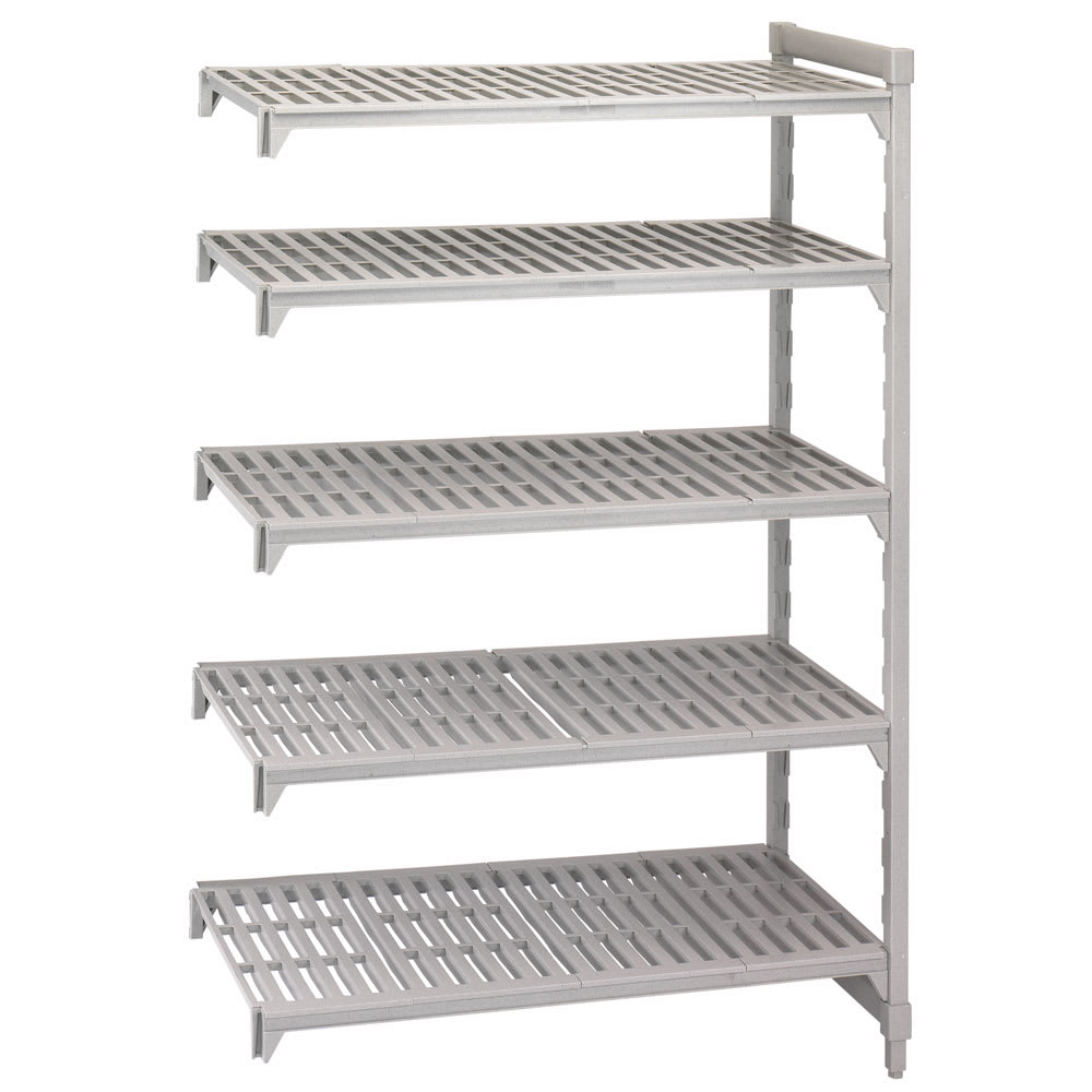 144-CSA51546480 54" NSF 5-Tier Heavy-Duty Plastic Shelving Unit - Camshelving® Premium, 21&q...