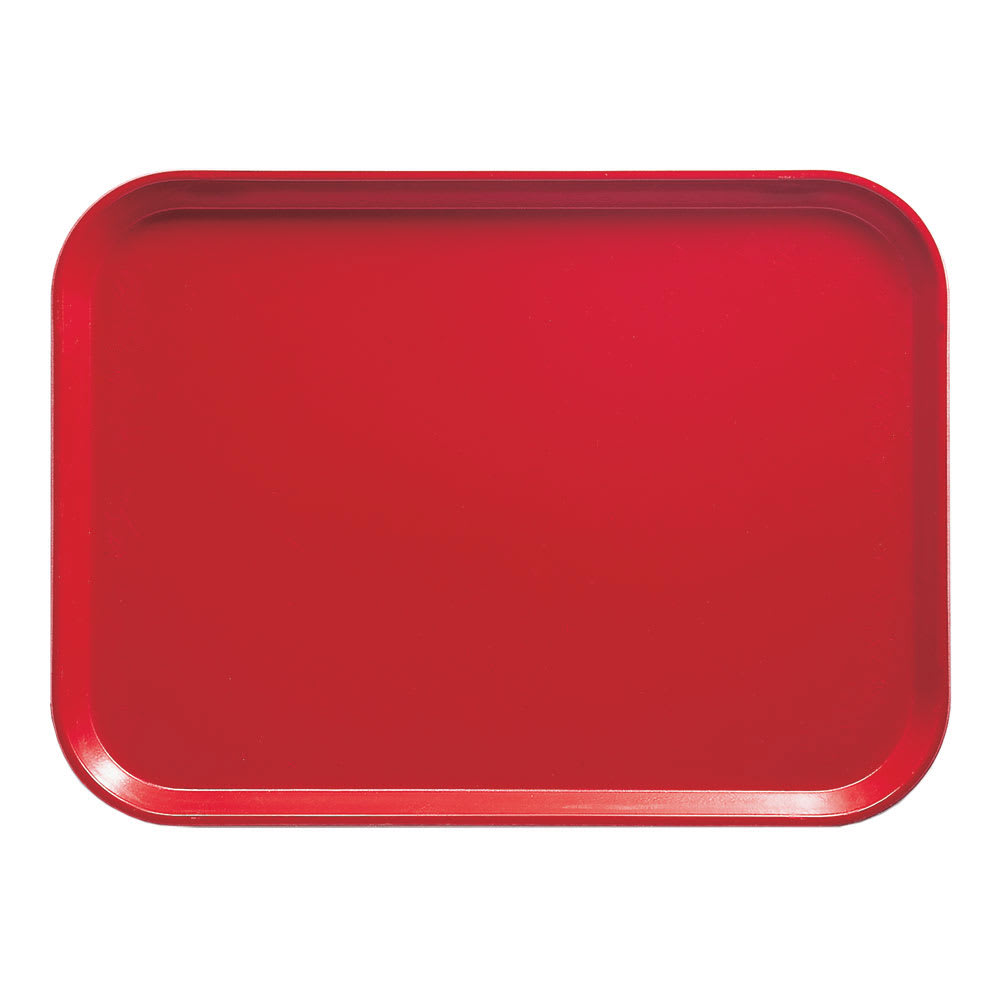144-1520510 Fiberglass Camtray® Cafeteria Tray - 20 1/4"L x 15"W, Signal Red