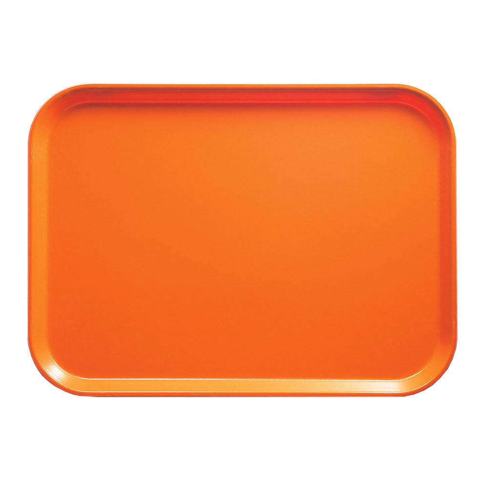 144-1622220 Fiberglass Camtray® Cafeteria Tray - 22"L x 16"W, Citrus Orange