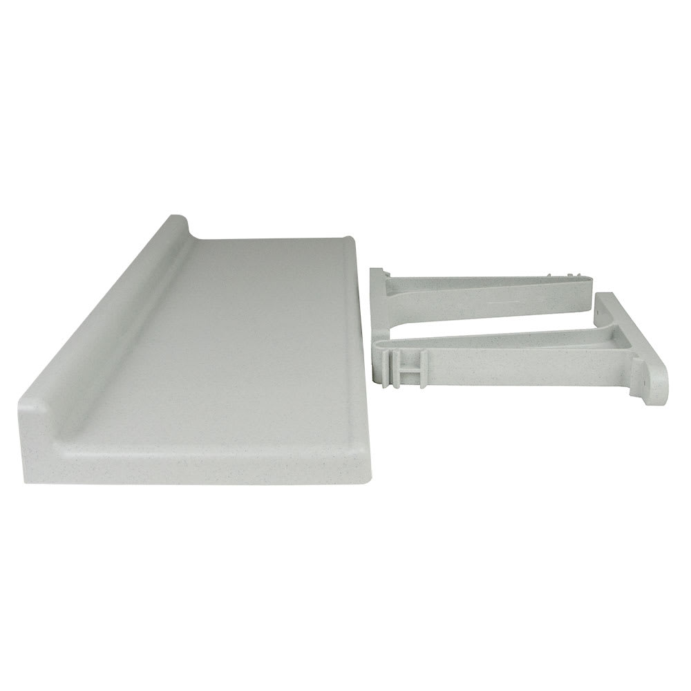144-CSWS1436SK Solid Wall Mounted Shelf, 36"W x 14"D, Polypropylene