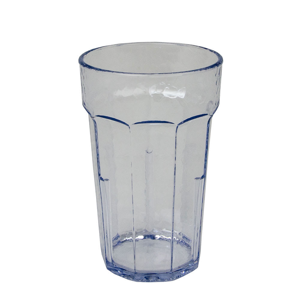 144-LT8152 8 oz Clear Hammered Plastic Tumbler