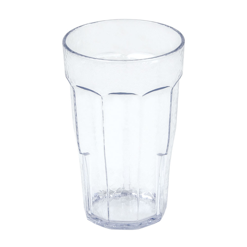 144-LT14152 14 oz Clear Hammered Plastic Tumbler