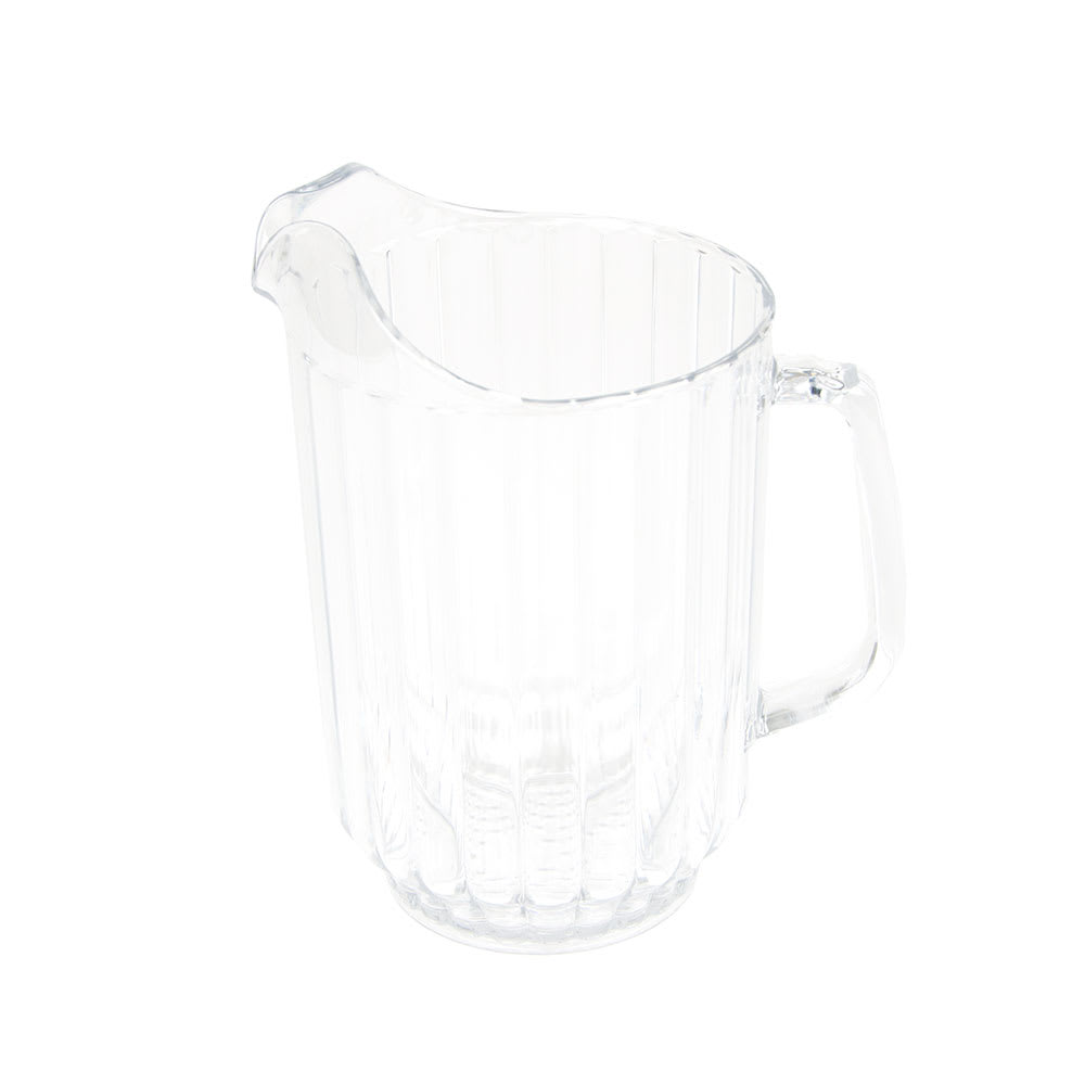 Break Resistant Clear Plastic Pitcher with Lid and 4 Tumbler