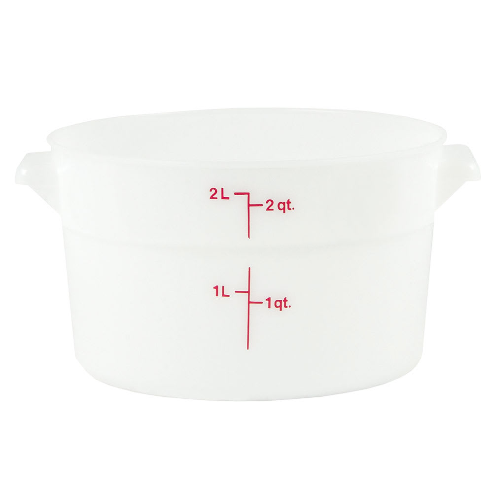 144-RFS2148 2 qt Round Storage Container - Natural White