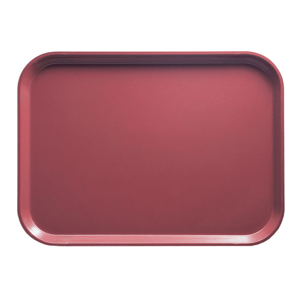 144-1826410 Fiberglass Camtray® Cafeteria Tray - 25 3/4"L x 17 7/8"W, Raspberry Cream