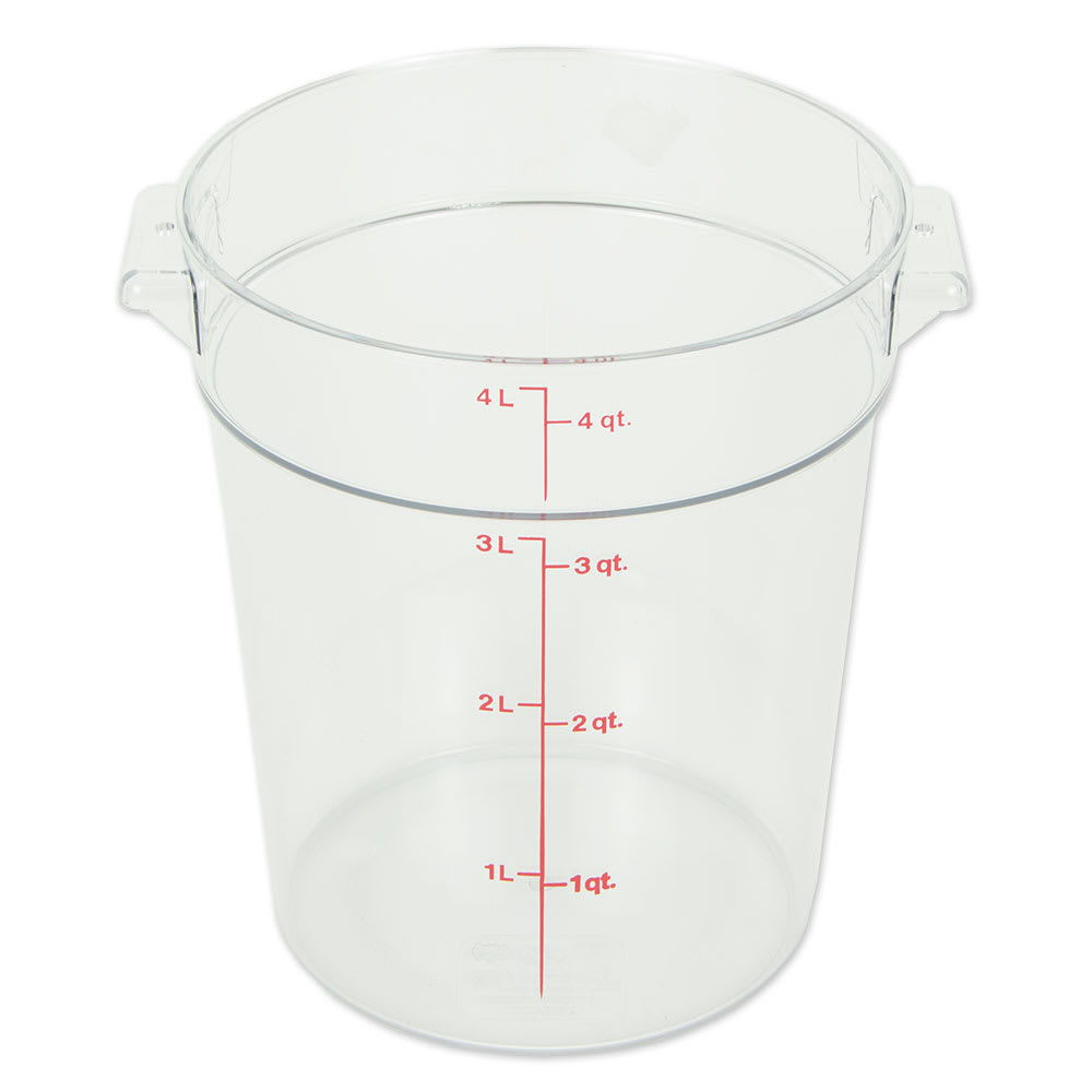 144-RFSCW4135 4 qt Camwear Round Storage Container - Clear